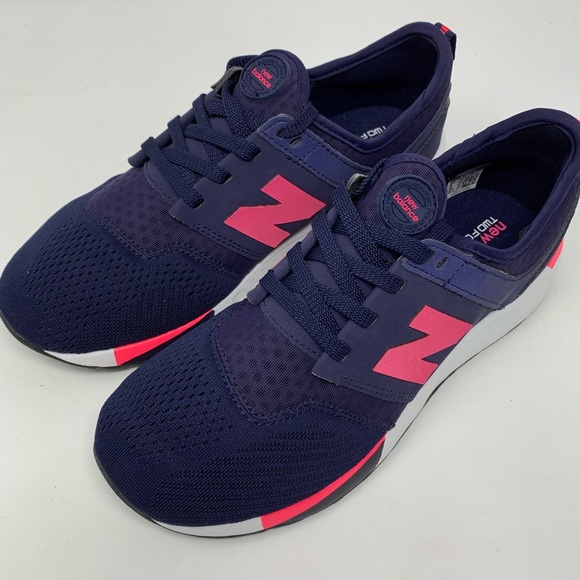 🆕 New Balance 247 Classic Sneakers - Navy/Pink - Picture 2 of 8